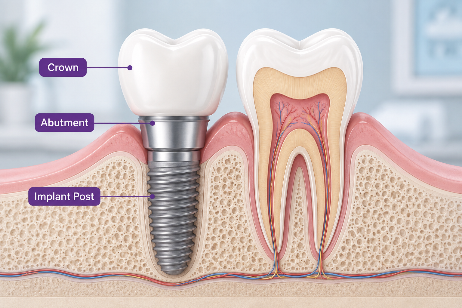 Implant Crown vs. Regular Crown